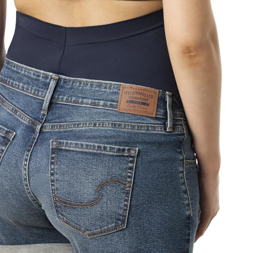 Levi Strauss Signature Gold Maternity Comfort-Stay 4-Inch Shorts - Standard / Large / Over the Moon