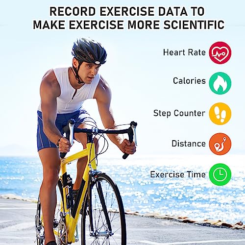 Moremore Black Fitness Tracker with Heart Rate, Blood Pressure & Sleep Monitoring