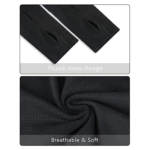 Stelle Womens Seamless Workout Top Yoga Athletic Shirt with Thumb Hole Breathable for Sports Running Slim Fit