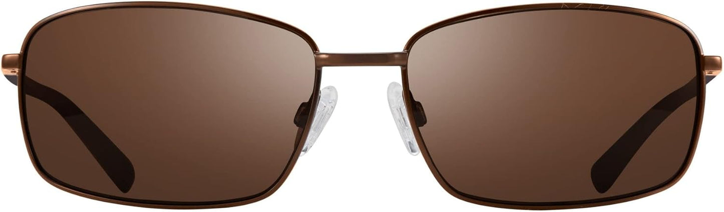 Revo Sunglasses Tate: Polarized Lens Filters UV, Small Rectangle Metal Wrap Frame