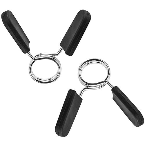 EastyGold Barbell Clamps Dumbbell Spring Clip Circlip Collars 1 Inch Weight Bars Clips Fitness Weightlifting Lock Buckle for Standard Bar 25mm 2 Pack