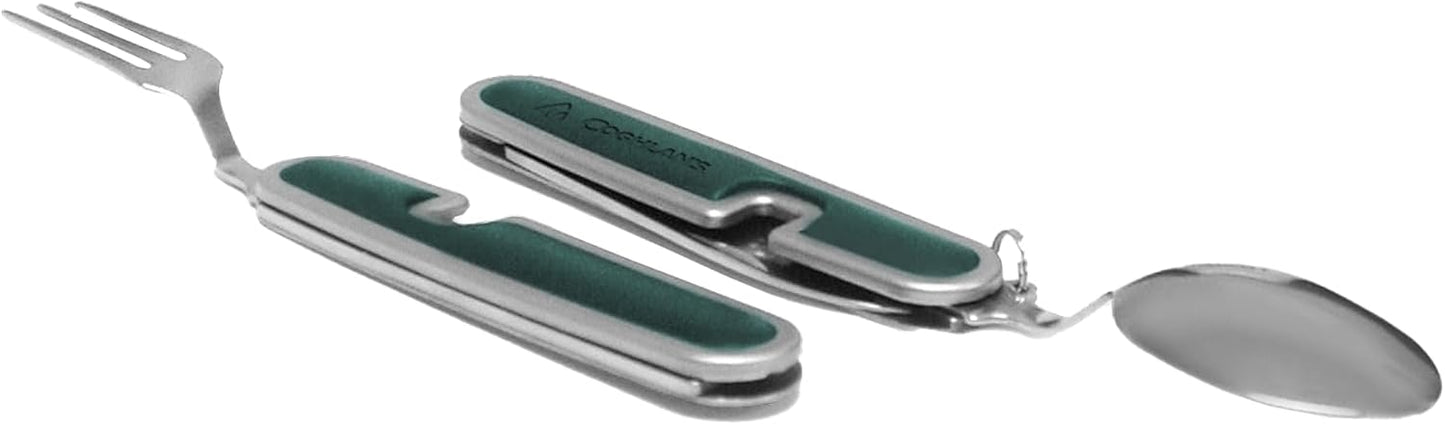 Coghlan's Folding Cutlery Set – Lightweight Stainless Steel Knife, Fork, and Spoon for Camping, Backpacking, Travel, and Outdoor Dining – Compact and Portable Utensils