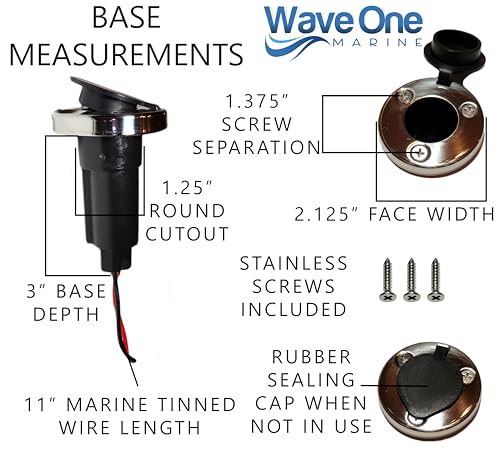 12-Inch Marine LED Bow Navigation Light - Bi-Color Waterproof, Removable, 1NM Visibility