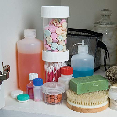 Nalgene 250ml HDPE Narrow Mouth Round Container - Translucent White