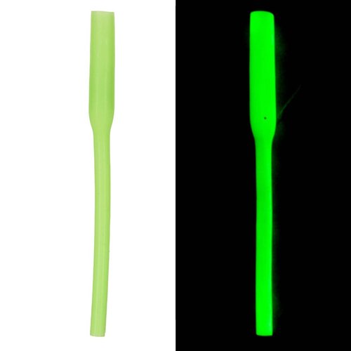 HERCHR 30Pcs 3.3in Night Fishing Glow Crimp Protectors Deep Drop Rigs Fishing Glow Beads Glow Fishing Tubes Fishing Line Crimps Fishing Glow Sleeves Fishing Rig Glow Fishing Line Glow Sleeve