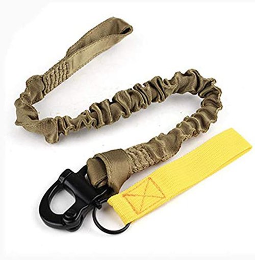 H World EU Tactical Multi-Use Adjustable Quick Release Retractable Safety Sling Lanyard for Outdoor Sports Airsoft Hiking