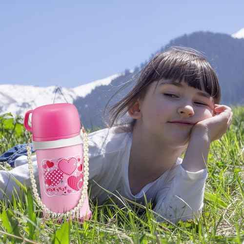 2 Pcs Silicone Water Bottle Handle Holder with Pearl Strap Compatible with Stanley Cup Accessories Sling Water Bottle Carrier Holde Fits Most 8-40 oz Tumbler Gift for Woman