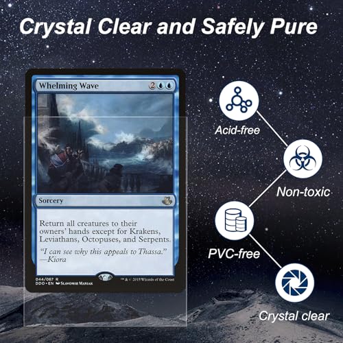 Clear Card Sleeves 2400 Pack Perfect Fit Inner Sleeves for Trading Cards - Double-Sleeving