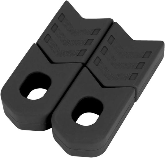VGEBY 1Pair Crank Protector Guards, Silicone Crank Case Cover Crank Sleeve Arm Boot Protector Accessory(Black) Crank Protector Crank Boots