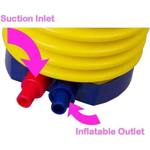 Exercise Yoga Ball Pump with Plug Replacement Air Stopper Plug Pin Adapter Kit Manual Foot Pump for Fitness Ball Pilates Swiss Balance Stability Balls Gym Outdoor Home