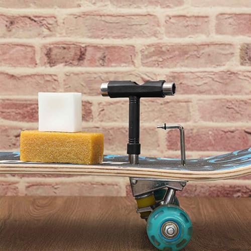Skateboard Tool Kit with Wax & Cleaner - Metal Socket Variation