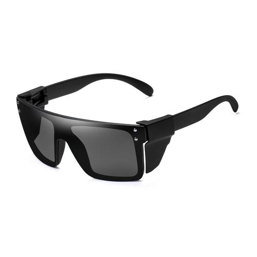 BINGKING Polarized Z87 UV400 Safety Sunglasses with Detachable Side Shields – Protective Eyewear for Work, Outdoor, and Industrial Use (black)
