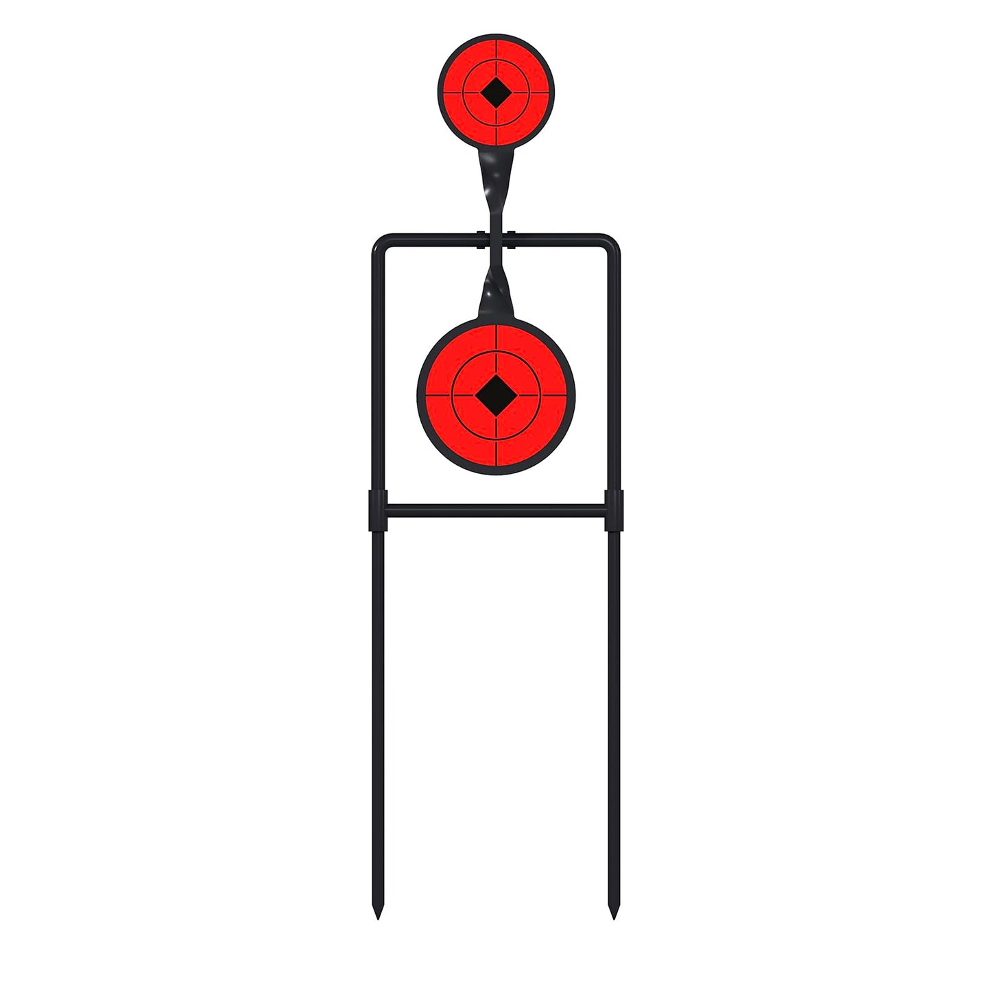 Atflbox Double Blast High Caliber Spinner Auto Reset Steel Target for Centerfire Handguns Up to .44 Magnum Outdoor Target Shooting
