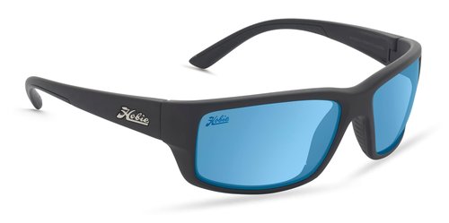Hobie - Snook Float Polarized Sunglasses - Outdoor Sunglasses with HydroClean Lenses for Men and Women - Cobalt Mirror Lenses/Satin Black Frame