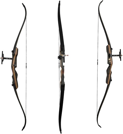PMZ Recurve Bow and Arrow Set, Professional Aldults Archery Hunting Bow Kit, Ergonomic Design 67.5'' Takedown Bow for Youth Beginners Enthusiasts and Hunting, Right Hand 45lbs