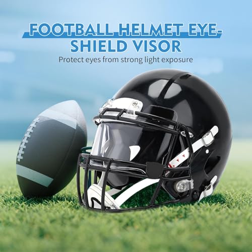 Football Helmet Visor Clear & Tinted 1 Pack - Easy Install & Game Day View