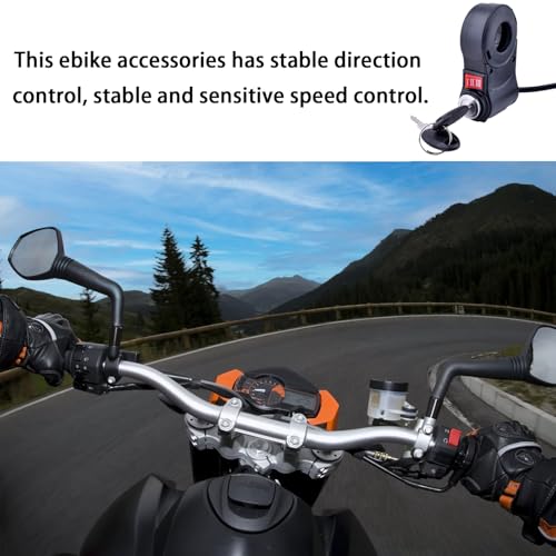 Universal 12V-96V Anti-Theft Ebike Key Ignition Switch with 3 Speed & Key Lock - 2-in-1