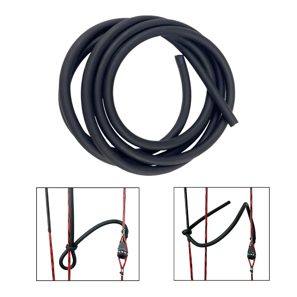 Archery Peep Sight Tubing Replacement Rubber Peep Sight Tube for Compound Bow Hunting Shooting Targeting Accessories (6.5FT)