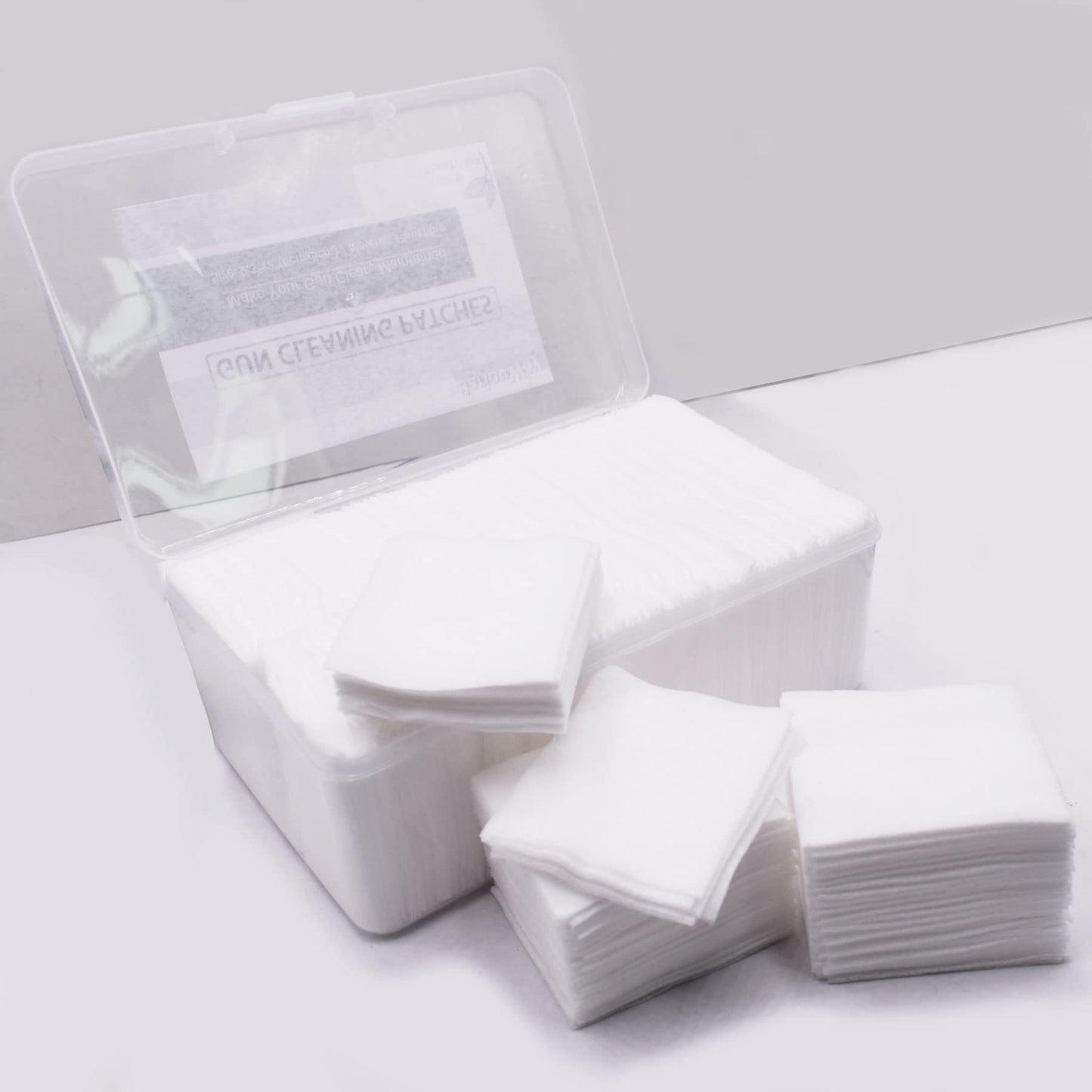 3000 Pieces Gun Cleaning Patches with Storage Case Highly Absorbent Lint Free Gun Wipes 2" Square Gun Patches for Pistol Rifle Firearms Fit for .22-.45 Cal Firearms (3000)