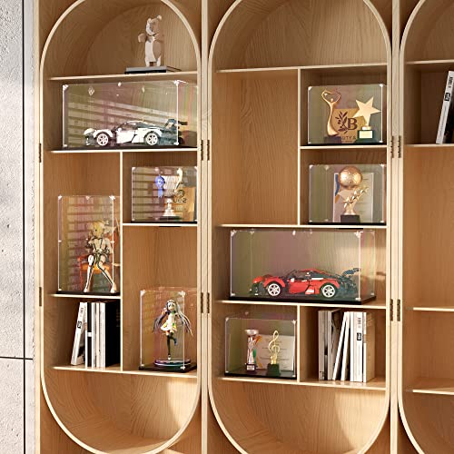 3MM Clear Acrylic Display Case - 10x8x18 Inch, Easy Assembly Showcase Box