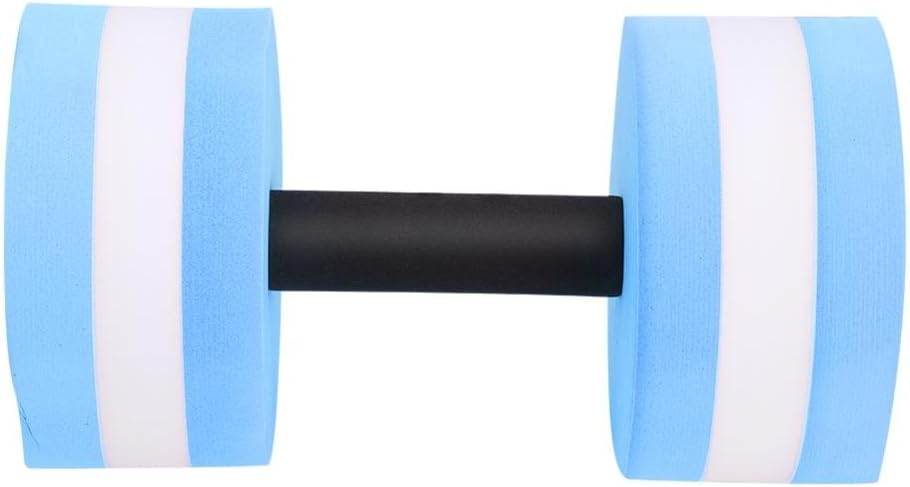 Foam Dumbbell, Aqua Barbells for Water Aerobics, Pool Workouts, Fitness Training, Yoga, and Bodybuilding ¨C Durable Foam Barbells (Blue)
