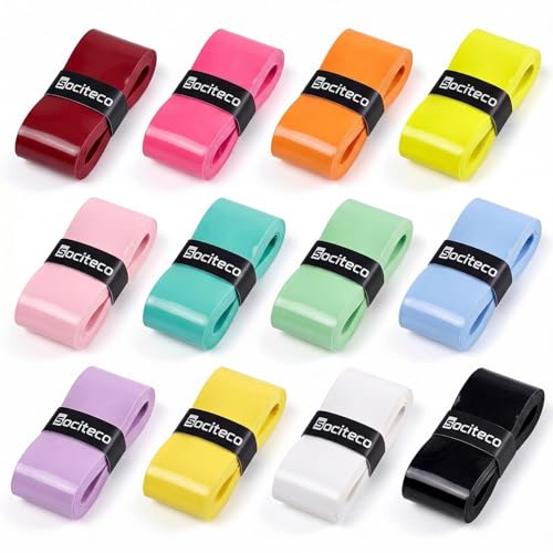Pickleball Overgrip Tacky Grip Tape 12-Pack - Colorwave Variation