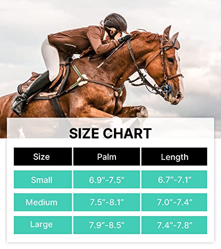 Women Horse Riding Gloves Winter Equestrian Gloves Black Medium