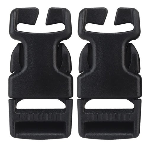 YASHALY 2pcs 1'' Secure and Reliable Tactical Quick-Release SRB QASM Buckles Side Release Buckle for Heavy-Duty Use (BK)