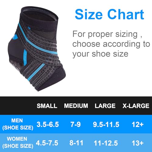 Nvorliy AquaFlex Pro Ankle Brace Small - Water Sports Support for Swimming & Diving