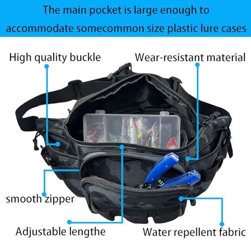 Fishing Fanny Pack for Men -Fishing Fanny Pack-Lightweight and Fishing Sling Pack
