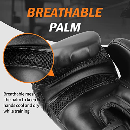 Boxing Gloves for Men Women Adults 12oz Gold Sparring & Training Gloves