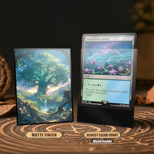 Magic The Gathering Card Sleeves - Forest - Utility Lands Series 100 Count Standard Matte Art Protectors