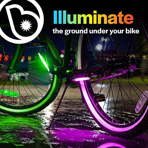 GoBrightz LED Bike Frame Light - Night Riding Underglow Light Bar with 4 Modes - Cool Bicycle Lights for Kids & Adults