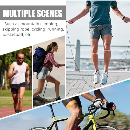 Foilswirl Knee Support Strap - Basketball Knee Band M Black & White