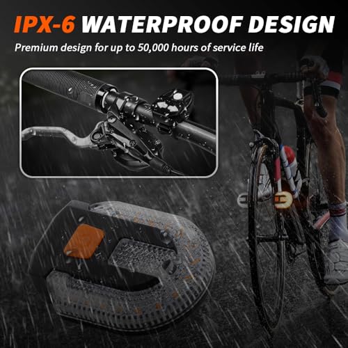 Wireless Bicycle Turn Signal Lights with Remote Control - Waterproof 5 Modes USB Charging