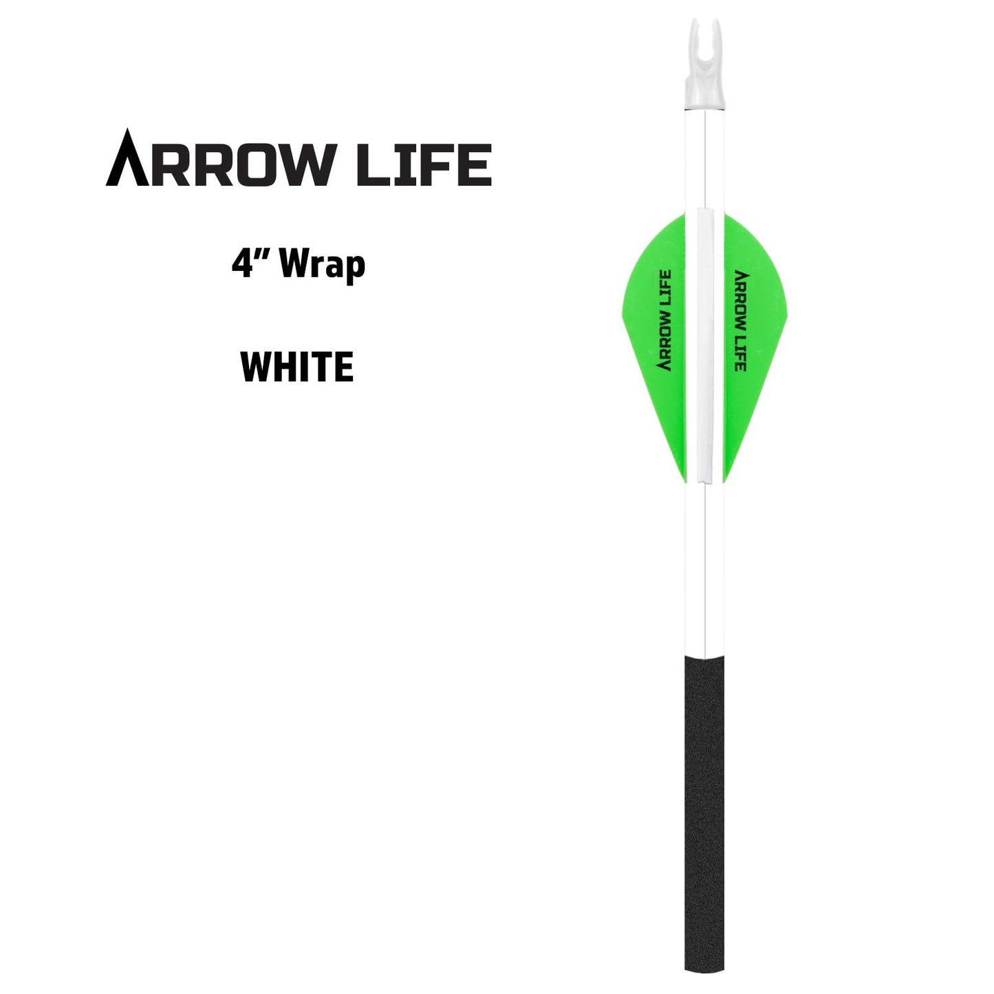 Arrow Life 4" Arrow Wraps 12 Pack White 1" Width