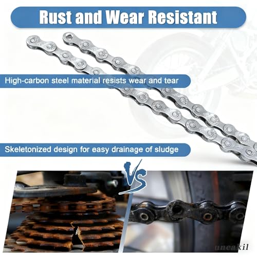 9/18/27 Speed Bicycle Chain - 116 Links, Rust-Resistant Mountain & Road Bike Chain