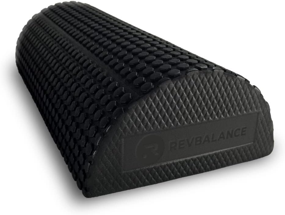 Revbalance Adjustable Wobble Cushion and High Density Rocker Combo for Balance Training, Recovery, and Physical Therapy
