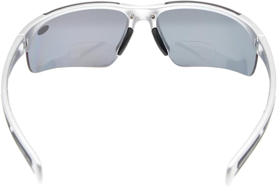 Eyekepper TR90 Unbreakable Sports Half-Rimless Bifocal Sunglasses Baseball Running Fishing Driving Golf Softball Hiking