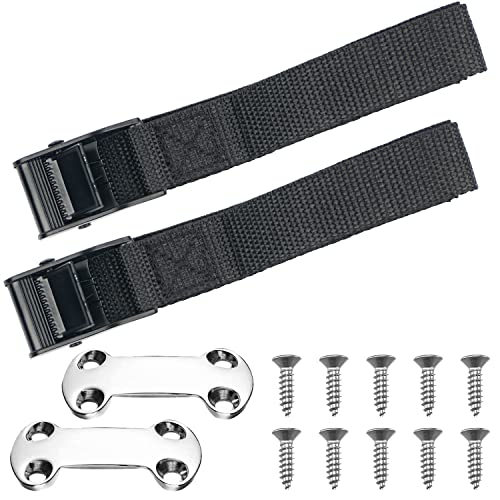 Cooler Tie Down Kit - Adjustable Straps for YETI & RTIC Coolers, Boat & Truck Bed