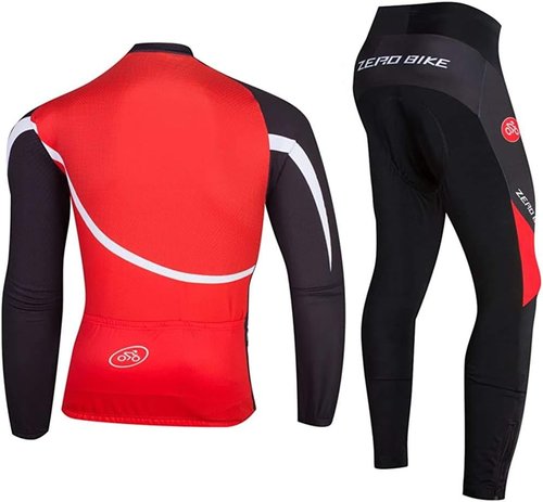 Men's Breathable Long Sleeve Cycling Jersey - Soft Polyester for Outdoor Sports