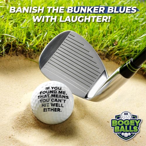 Golf Balls 3 Pack - Novelty Bogey Balls for Fun and Performance