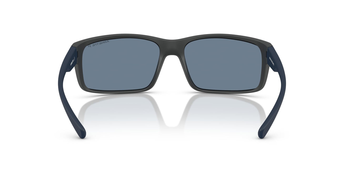 ARNETTE Man Sunglasses Matte Dark Grey Frame, Polar Dark Blue Lenses, 62MM