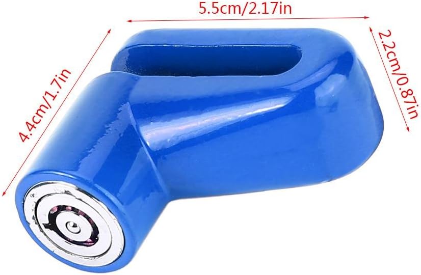 Tbest Disc Brake Lock Mini Anti-Theft Wheel Security Lock with Plastic Frame & Keys for Mountain Road MTB Bike Cycling Rotor Disc Brake Wheel Lock 3 Colors