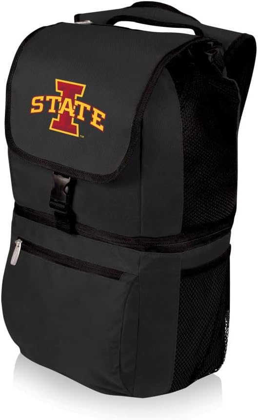 PICNIC TIME NCAA North Carolina Tar Heels Zuma Backpack Cooler - Soft Cooler Backpack - Lunch Cooler, (Black)