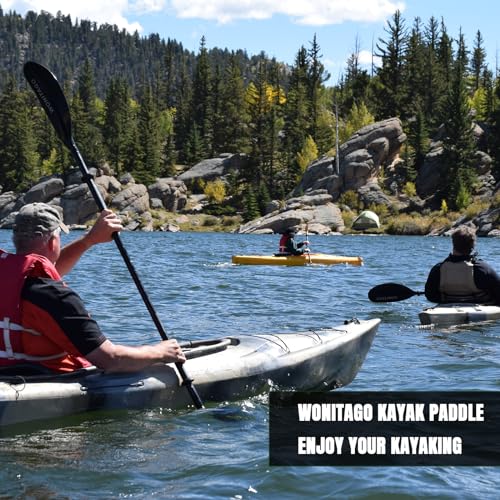 Purple Adjustable Lightweight Kayak Paddle 230-250cm - WONITAGO