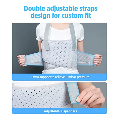 Solmyr Rib Injury Belt Chest Binder XX-Large Support for Rib & Sternum Injuries