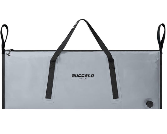 Buffalo Gear Insulated Fish Kill Bag 48×18In,Leakproof Fish Cooler Bag,Portable Waterproof Fish Bag Keep Ice-cold More Than 24 Hours