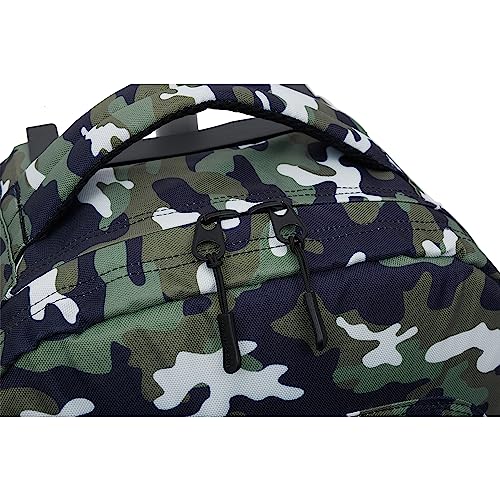 Travelers Club 18-Inch Camo Rolling Backpack with Shoulder Straps