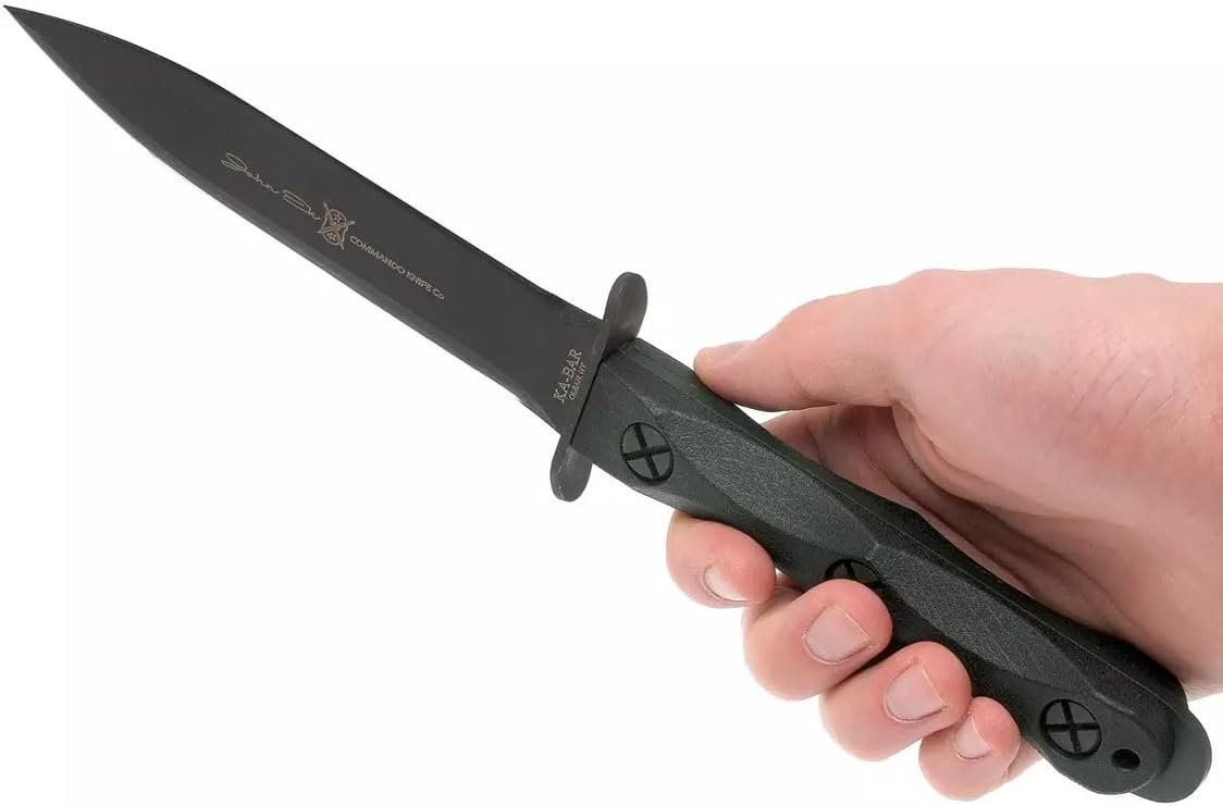 KA-BAR EK44, Ek EK44 4 with Sheath , Black 12.625 inch